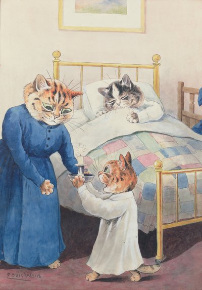 Heure du coucher - Louis Wain